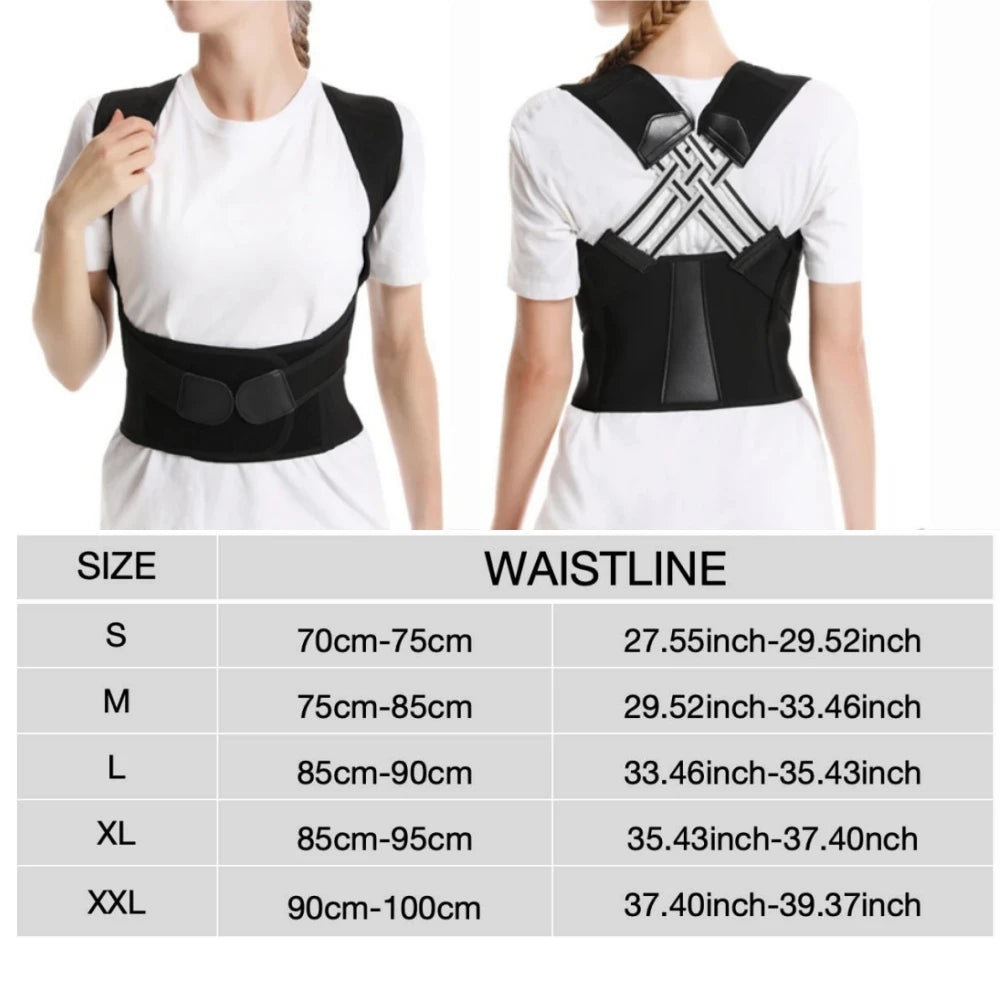 DeskReset Posture Corrector — Back & Shoulder Support