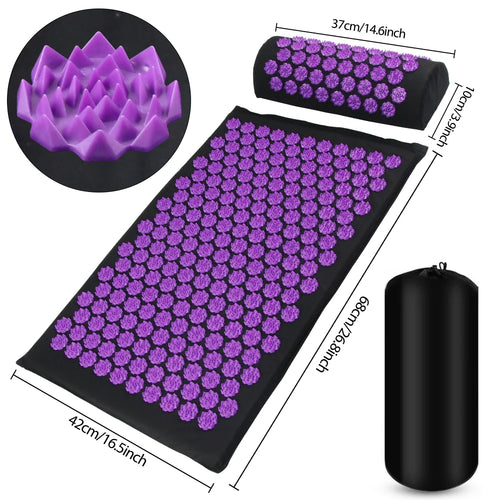 DeskReset Acupressure Mat & Pillow Set — Back & Sleep Reset