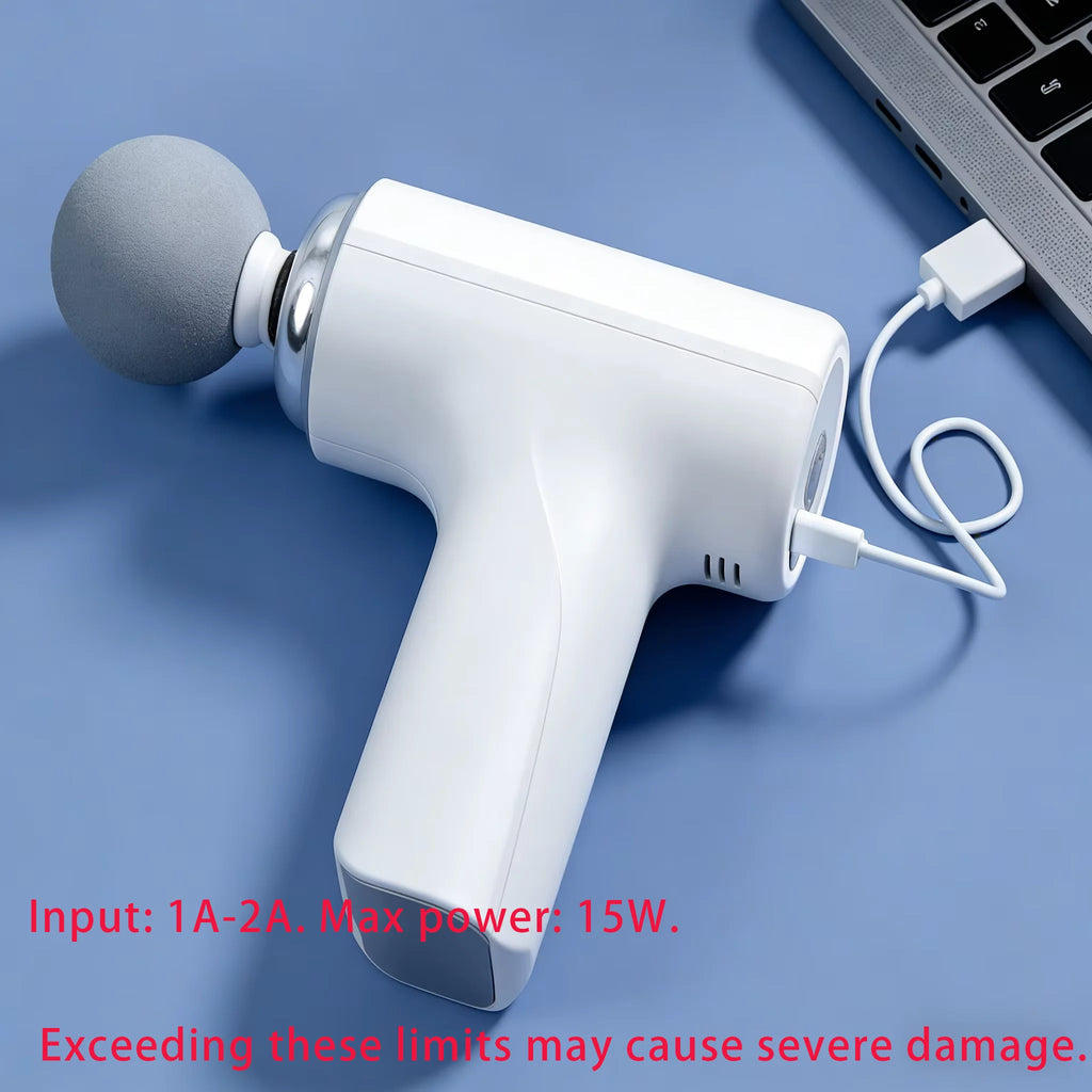 Pistola de masaje DeskReset: recuperación muscular profunda con 4 cabezales
