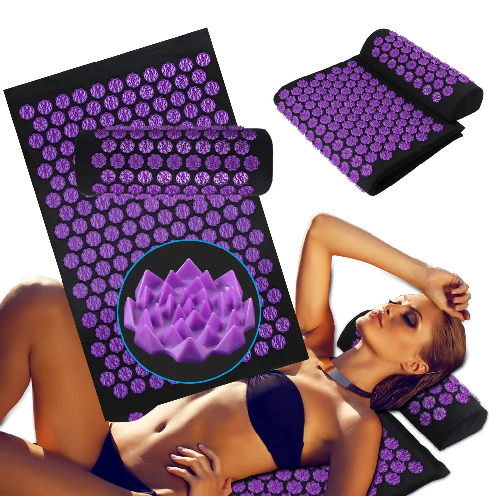 DeskReset Acupressure Mat & Pillow Set — Back & Sleep Reset